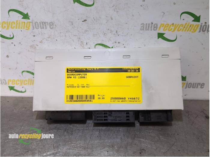 Gebruikte Computer boord BMW X3 (E83) 2.0d 16V Prijs € 39,99 Margeregeling aangeboden door Autorecycling Joure B.V.