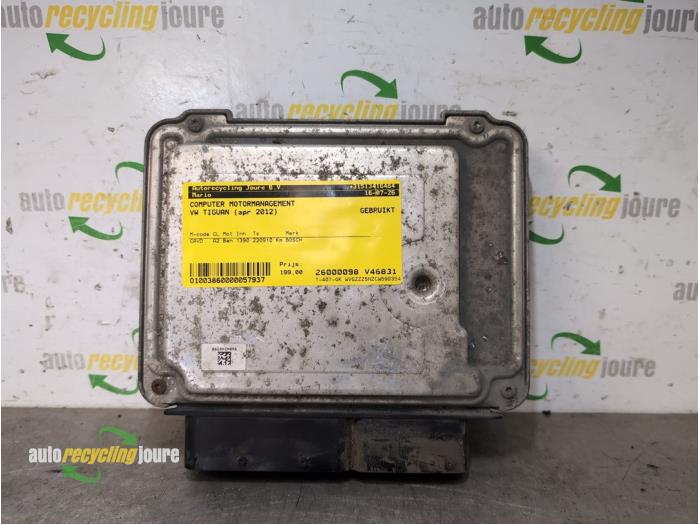 Gebruikte Computer Motormanagement Volkswagen Tiguan (5N1/2) 1.4 TSI 16V Prijs € 199,00 Margeregeling aangeboden door Autorecycling Joure B.V.