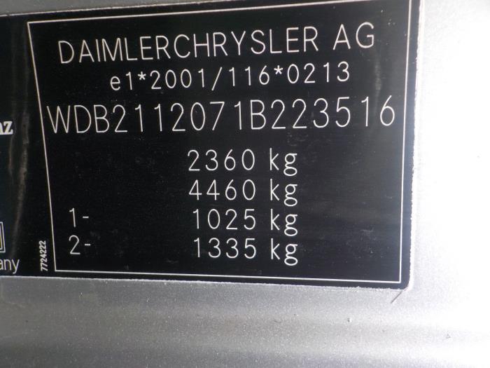 Aircopomp van een Mercedes E-Klasse 2007