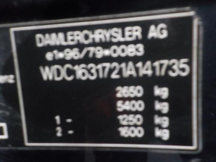 Versnellingsbak van een Mercedes ML-Klasse 1999