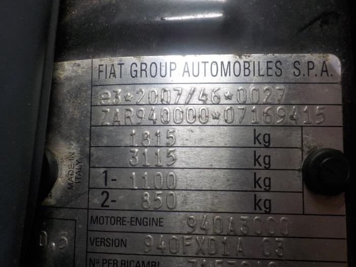 Dynamo van een Alfa Romeo Giulietta 2012