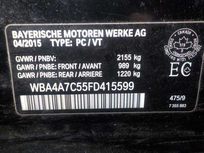 Computer Koeling van een BMW 4-Serie 2016