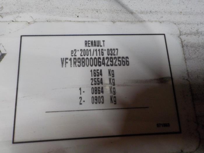 Dynamo van een Renault Clio 2019