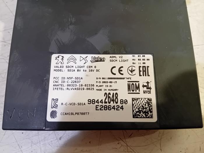 Computer Diversen van een Peugeot 208 2022