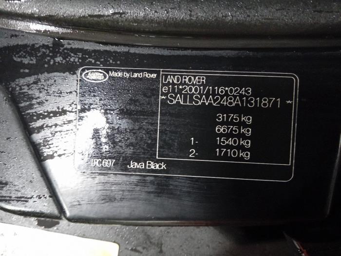 Dynamo van een Landrover Range Rover Sport 2007