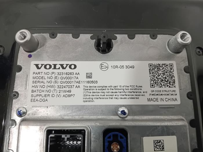 Display Interieur van een Polestar 2 2022