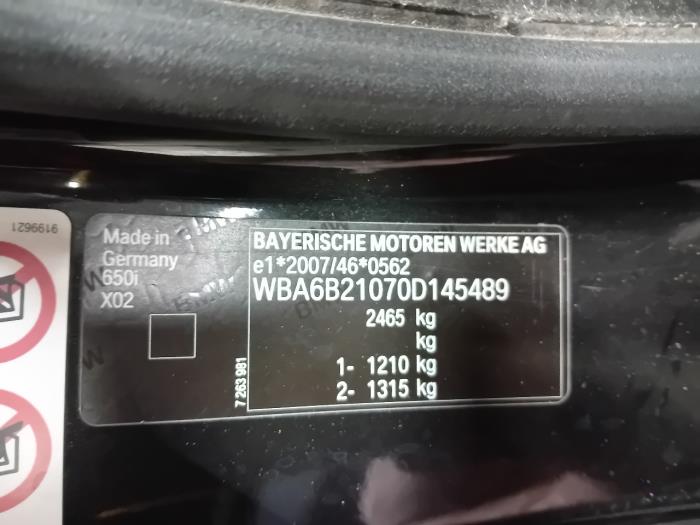 Intercooler van een BMW 6-Serie 2015