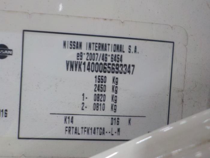 Dynamo van een Nissan Micra 2020