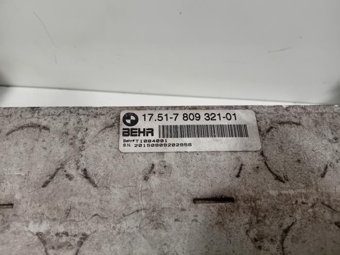 Intercooler van een BMW X3 2015