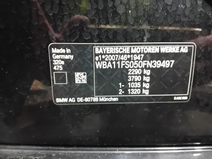 Head-up display van een BMW 3-Serie 2022