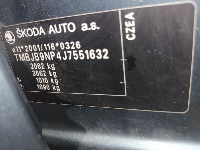 Computer Diversen van een Skoda Superb 2017