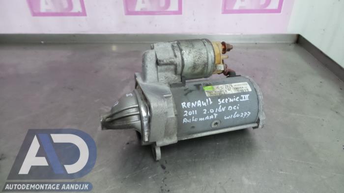 Gebruikte Startmotor Renault Scénic III (JZ) 2.0 dCi 16V Autom. Prijs € 39,99 Margeregeling aangeboden door Autodemontage Aandijk