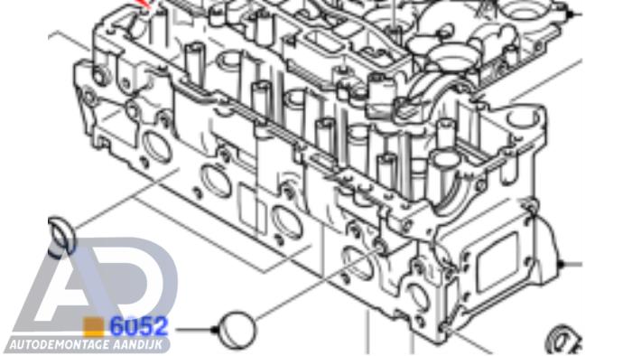 Gebruikte Cilinderkop Ford C-Max (DM2) 1.6 TDCi 16V 109 Prijs € 149,99 Margeregeling aangeboden door Autodemontage Aandijk