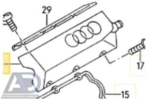 Gebruikte Kleppendeksel Audi A4 (B5) 2.6 E V6 Prijs € 74,99 Margeregeling aangeboden door Autodemontage Aandijk