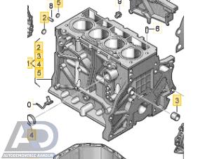 Gebruikte Motor Onderblok Volkswagen Polo V (6R) 1.2 TSI Prijs € 399,99 Margeregeling aangeboden door Autodemontage Aandijk