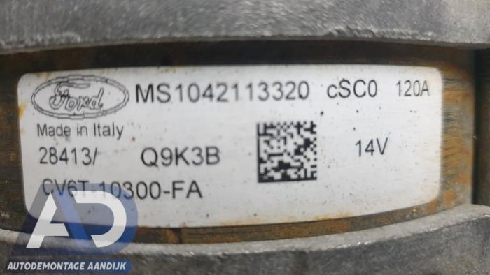 Dynamo van een Ford Fiesta 6 (JA8) 1.0 SCI 12V 80 2014
