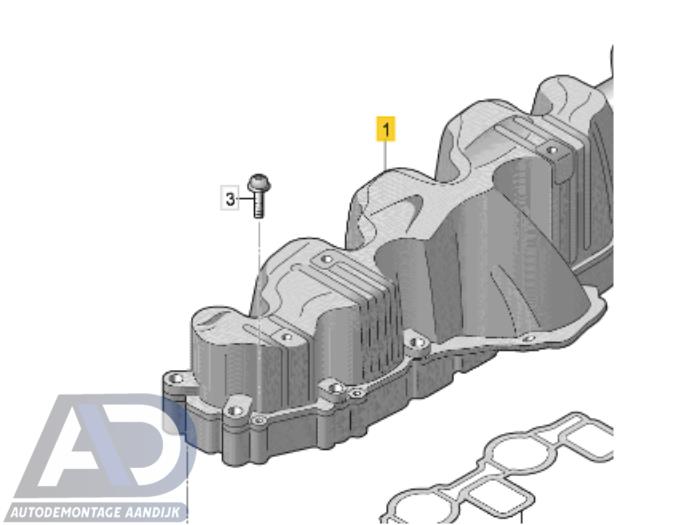 Gebruikte Inlaatspruitstuk Audi A6 (C6) 2.0 TDI 16V Prijs € 74,99 Margeregeling aangeboden door Autodemontage Aandijk