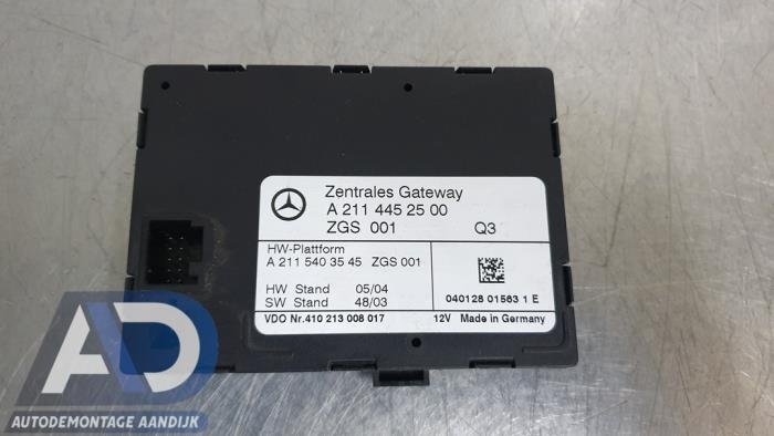 Gebruikte Gateway module Mercedes E Combi (S211) 2.7 E-270 CDI 20V Prijs € 29,99 Margeregeling aangeboden door Autodemontage Aandijk