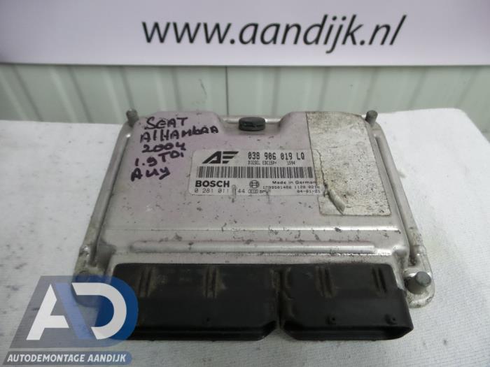 Gebruikte Computer Motormanagement Seat Alhambra (7V8/9) 1.9 TDi 115 Prijs € 49,99 Margeregeling aangeboden door Autodemontage Aandijk