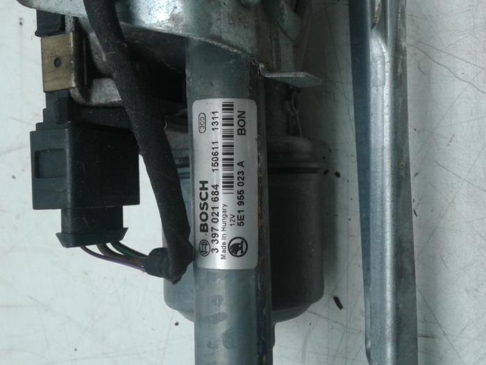 SKODA Octavia 3 generation (2013-2020) Motor mecanism ștergător parbriz față 5E1955023A 17226357