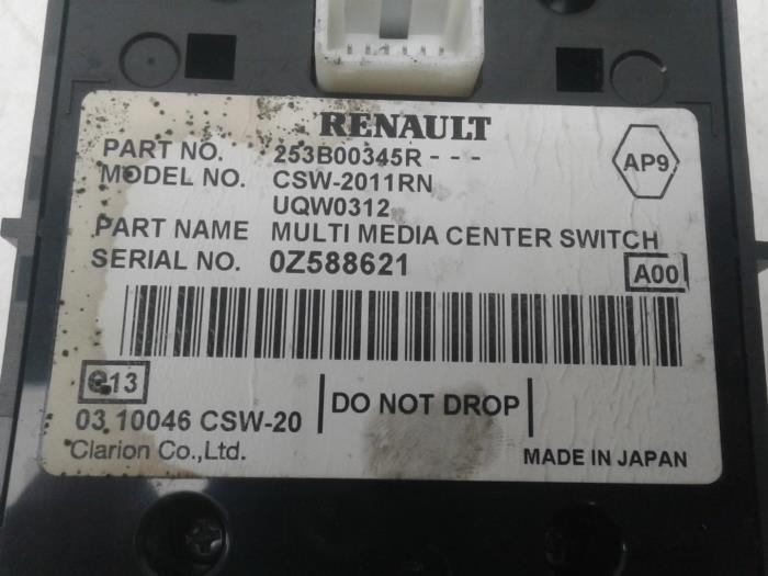 RENAULT Espace 4 generation (2002-2014) Navigation System 253B00345R 14607076