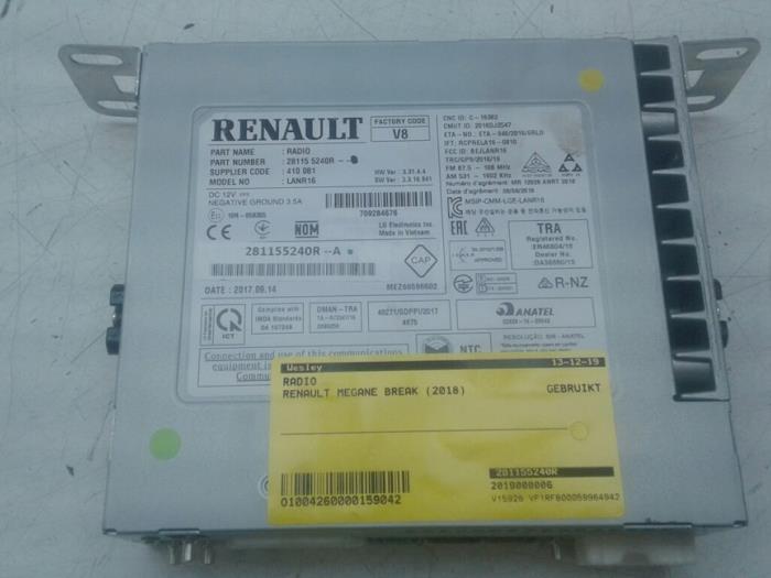 RENAULT Megane 3 generation (2008-2020) Music Player Without GPS 281155240R 17338524