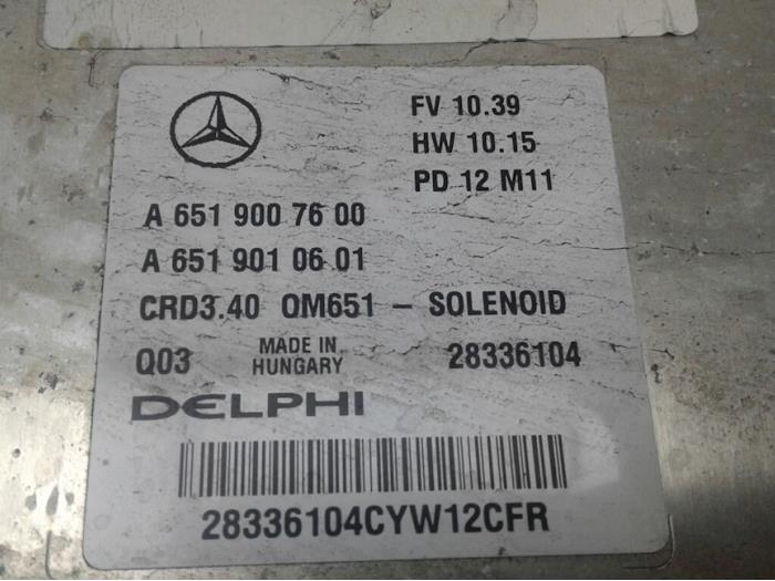 MERCEDES-BENZ A-Class W176 (2012-2018) Engine Control Unit ECU 6519007600 14603599