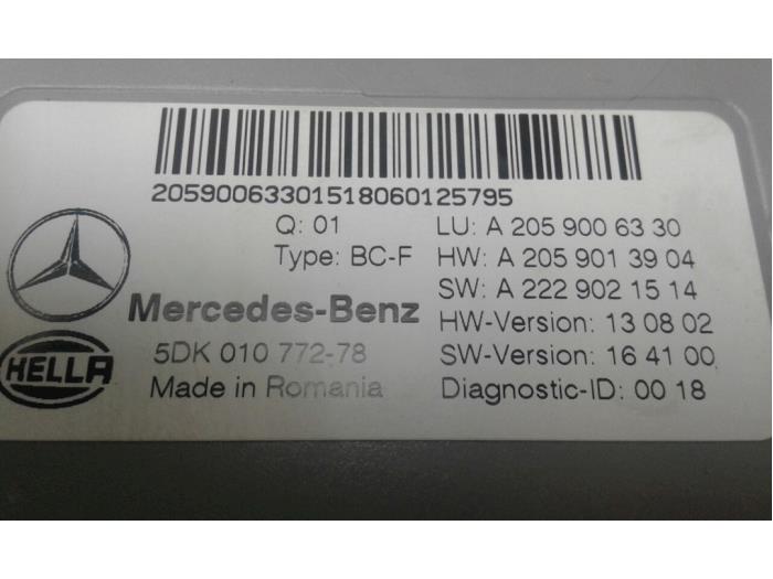 MERCEDES-BENZ GLC 253 (2015-2019) Другие блоки управления 2059006330 14603735