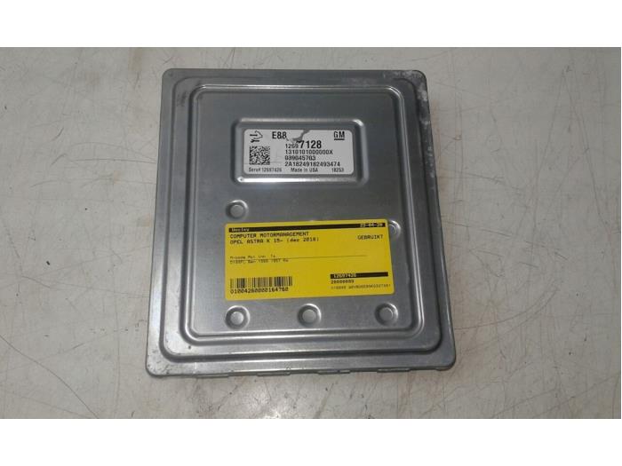 Computer Motormanagement Opel Astra K, 2015 / 2022 1.4 Turbo 16V, Hatchback, 4Dr, Benzine, 1.399cc, 92kW (125pk), FWD, D14XFL; DTEMP, 2018-06 (Gebruikt)