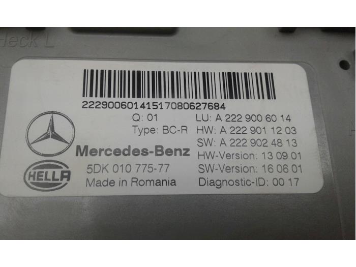 MERCEDES-BENZ GLC Coupe C253 (2016-2019) Other Control Units 2229006014 15070244