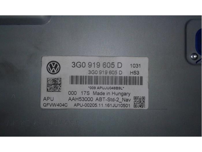 VOLKSWAGEN Golf R 7 generation (2013-2019) Navigation System 3G0919605D 14961952