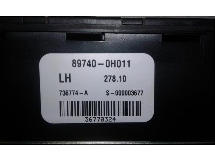 TOYOTA Aygo 1 generation (2005-2014) Unitatea de control 897400H011 14598818