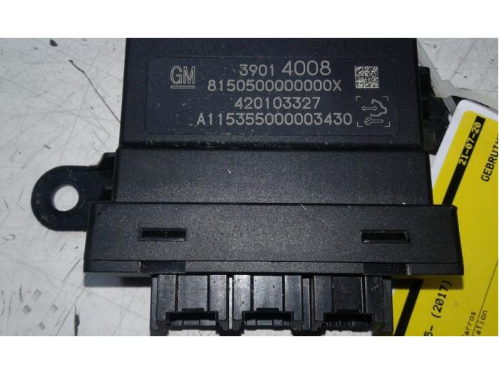 OPEL Astra K (2015-2021) PDC Parking Distance Control Unit 39014008 15209082