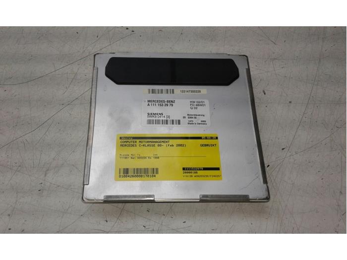 Gebruikte Computer Motormanagement Mercedes C Combi (S203) 2.0 C-180 16V Prijs € 131,25 Margeregeling aangeboden door Wessel Parts & Service B.V.