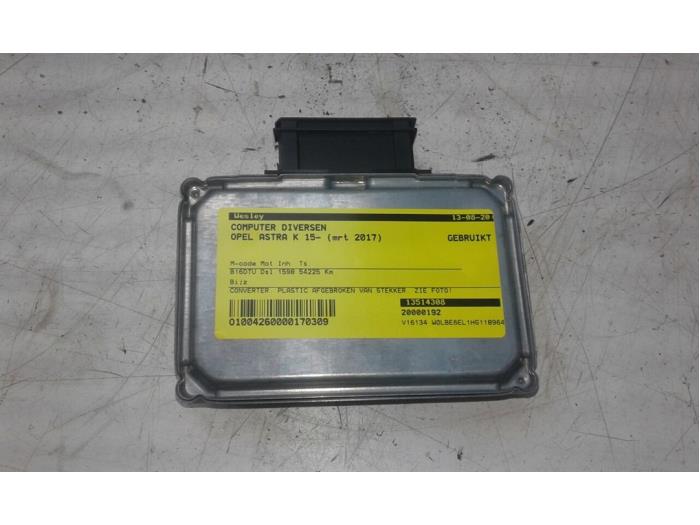 Gebruikte Computer Diversen Opel Astra K 1.6 CDTI 110 16V Prijs € 93,45 Margeregeling aangeboden door Wessel Parts & Service B.V.