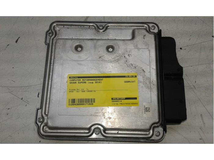 Gebruikte Computer Motormanagement Skoda Superb Combi (3V5) 2.0 TDI Prijs op aanvraag aangeboden door Wessel Parts & Service B.V.