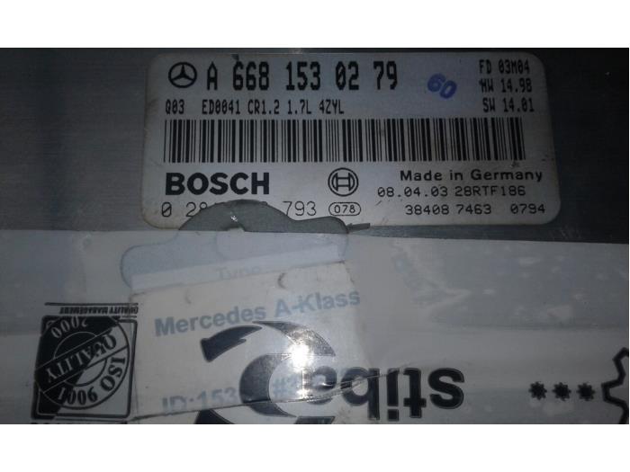 MERCEDES-BENZ A-Class W168 (1997-2004) Moottorin ohjausyksikkö ECU 6681530279 14962004