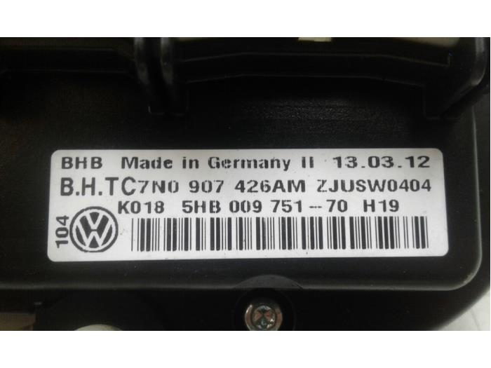 VOLKSWAGEN Golf 6 generation (2008-2015) Климатичен блок 7N0907426AM 14604340