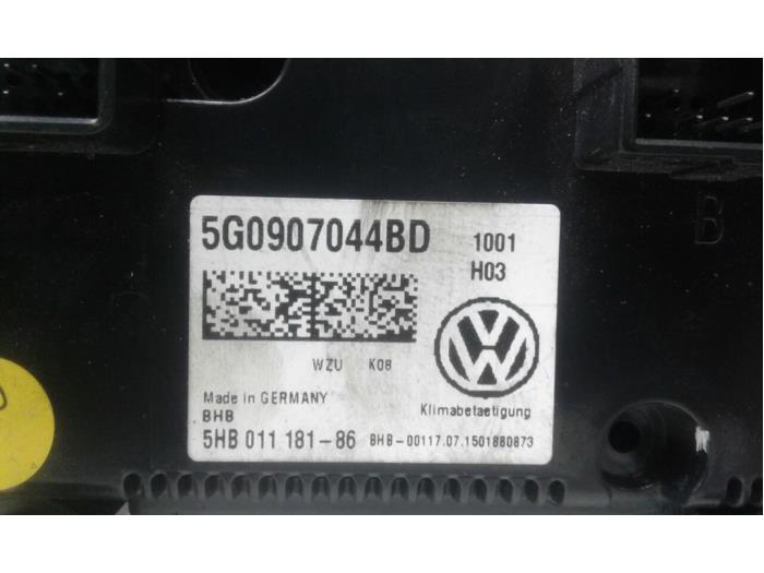 VOLKSWAGEN Golf 7 generation (2012-2024) Pегулятор климы 5G0907044BD 14604352