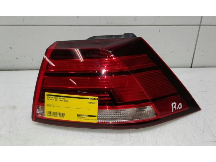 VOLKSWAGEN Golf 7 generation (2012-2024) Rear Right Taillight Lamp 5G0945096Q 14604389