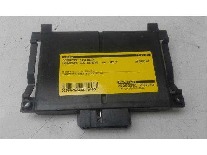 Gebruikte Computer Diversen Mercedes GLE (W166) 500 e 3.0 V6 24V 4-Matic Prijs € 131,25 Margeregeling aangeboden door Wessel Parts & Service B.V.