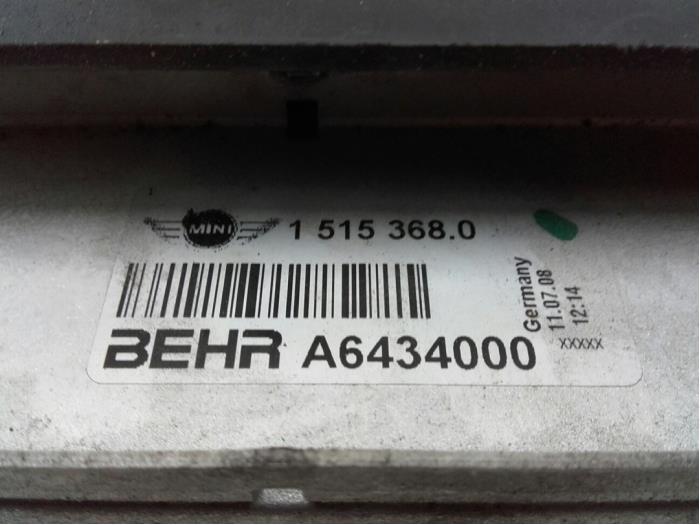 MINI Cabrio R57 (2008-2015) Радиатор интеркулера 15153680 17227400