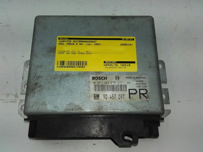 Gebruikte Computer Motormanagement Opel Omega B Caravan (21/22/23) 2.5i V6 24V Prijs € 51,45 Margeregeling aangeboden door Wessel Parts & Service B.V.