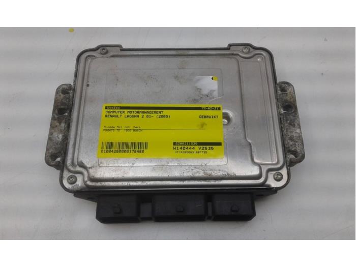 RENAULT Laguna 2 generation (2001-2007) Engine Control Unit ECU 0281011723 14604535