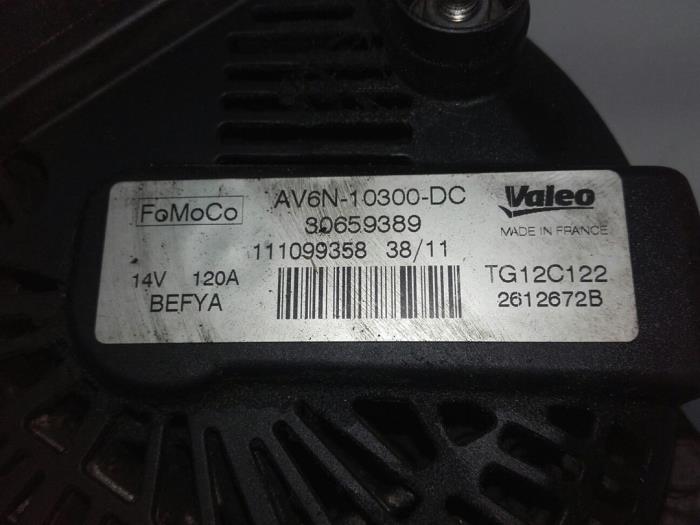 FORD Fiesta 5 generation (2001-2010) Ģenerators AV6N10300DC 14599601