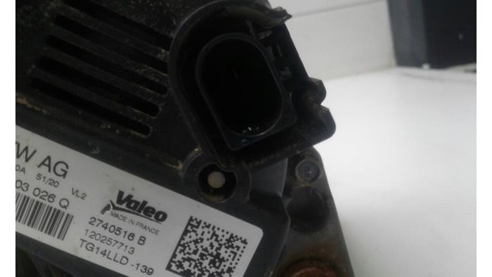 Dynamo van een Seat Arona (KJX) 1.0 TGI 12V 2021