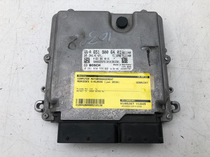 MERCEDES-BENZ C-Class W205/S205/C205 (2014-2023) Engine Control Unit ECU 6519006401 17965417