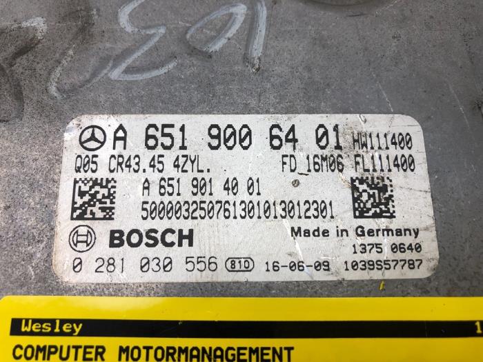 MERCEDES-BENZ C-Class W205/S205/C205 (2014-2023) Engine Control Unit ECU 6519006401 17965417