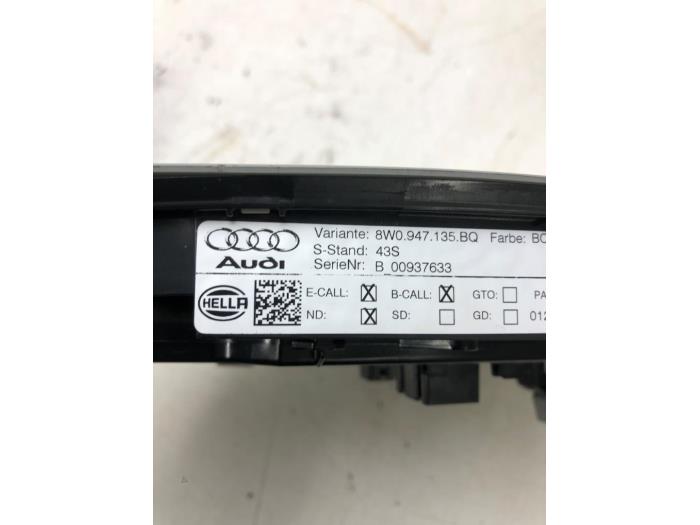 AUDI A4 B9/8W (2015-2024) L'éclairage intérieur 8W0947135BQ 22572898