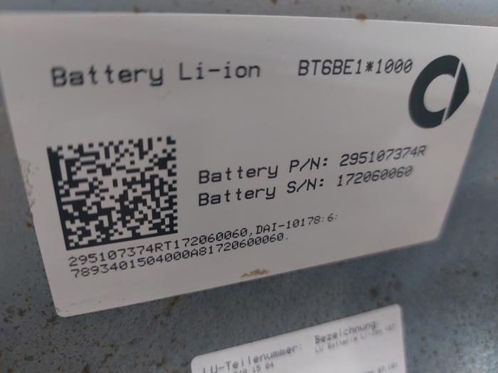SMART Fortwo 3 generation (2014-2023) Batteri 295107374R 23128500